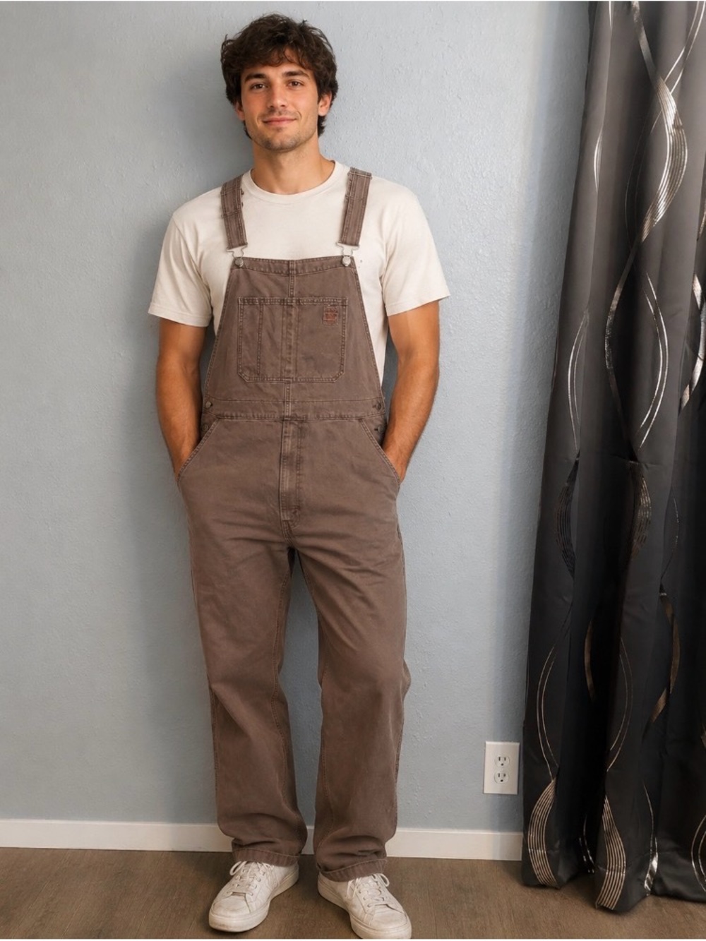 Levi's Workwear Men XL Super Sour Overall Garment Dye Brown Overalls 791070021